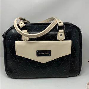 Mary Kay Black and Cream Quilted Women's Bag
